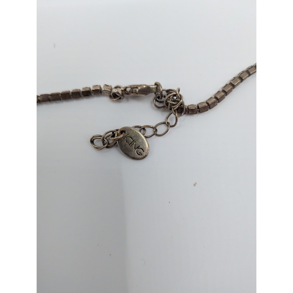 Icing Silver Toned Diamond‎ Drip Necklace - Picture 3 of 3